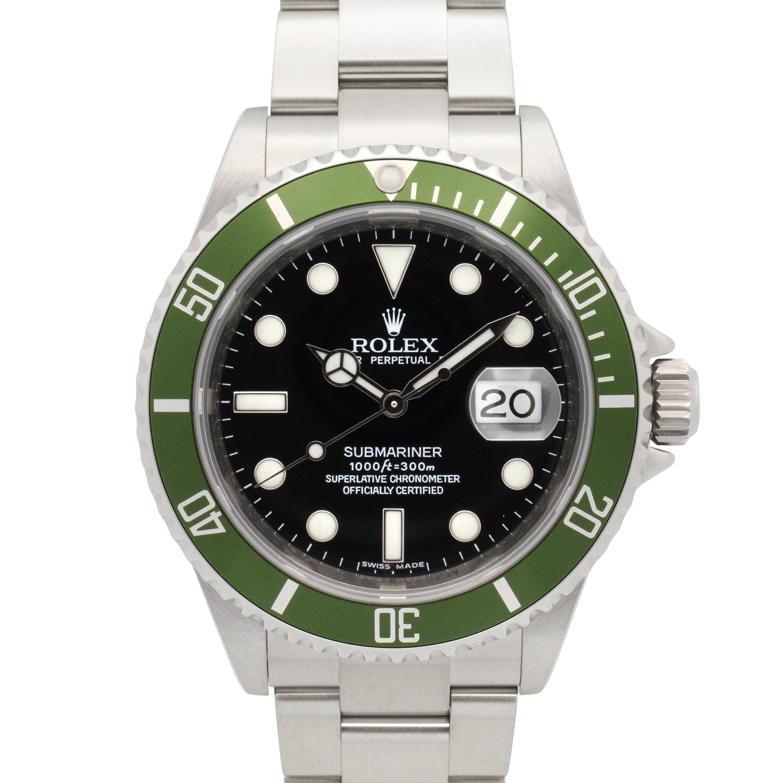 ロレックス ROLEX サブマリーナ M番 腕時計 時計 ステンレススチール メンズ ブラック系 16610LV 【中古】