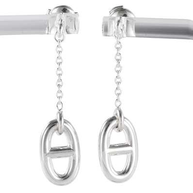 HERMES エルメス Farandole earrings ファランドール シェーヌ・ダンクル ピアス MM ミディアムモデル イヤリング シルバー【中古】