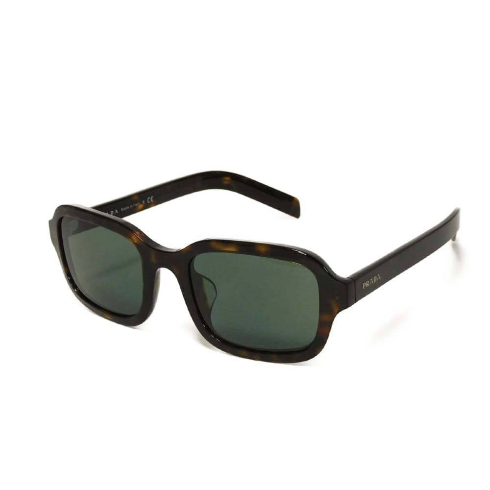 PRADA プラダ スクエア シェイプ アイウェア ウェリントン プラスチック クリアブラック デミ柄 ロゴ アセテート ハバナ サングラス SPR11X-F