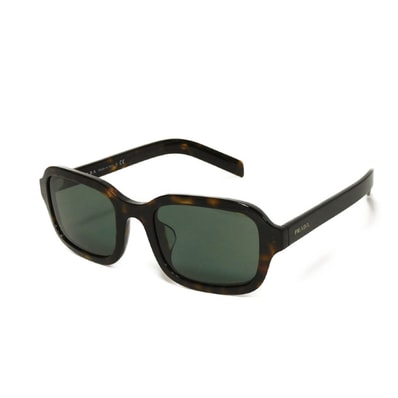 PRADA プラダ スクエア シェイプ アイウェア ウェリントン プラスチック クリアブラック デミ柄 ロゴ アセテート ハバナ サングラス SPR11X-F