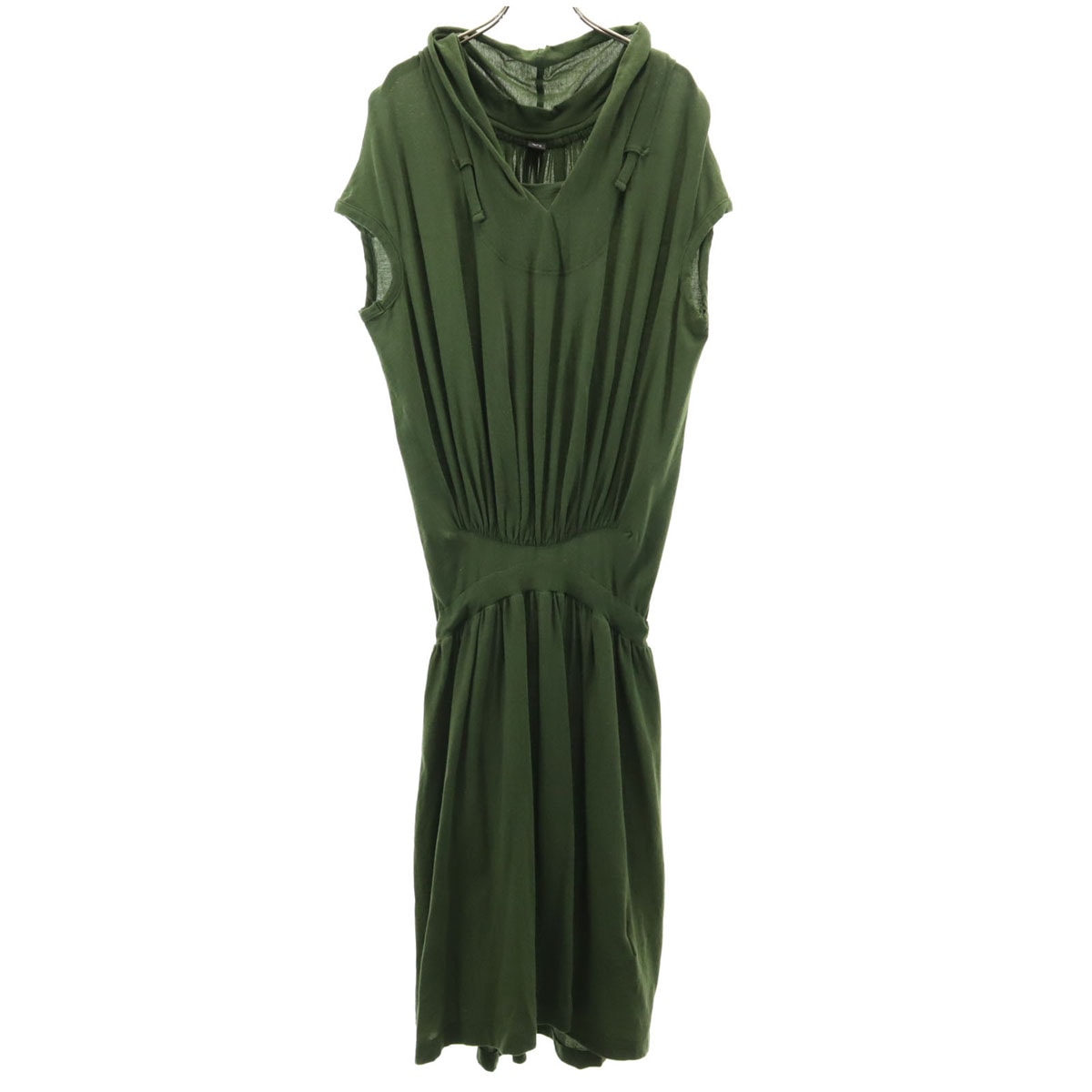 Y's ワイズ 日本製 半袖 ワンピース 2 カーキ ヨウジヤマモト