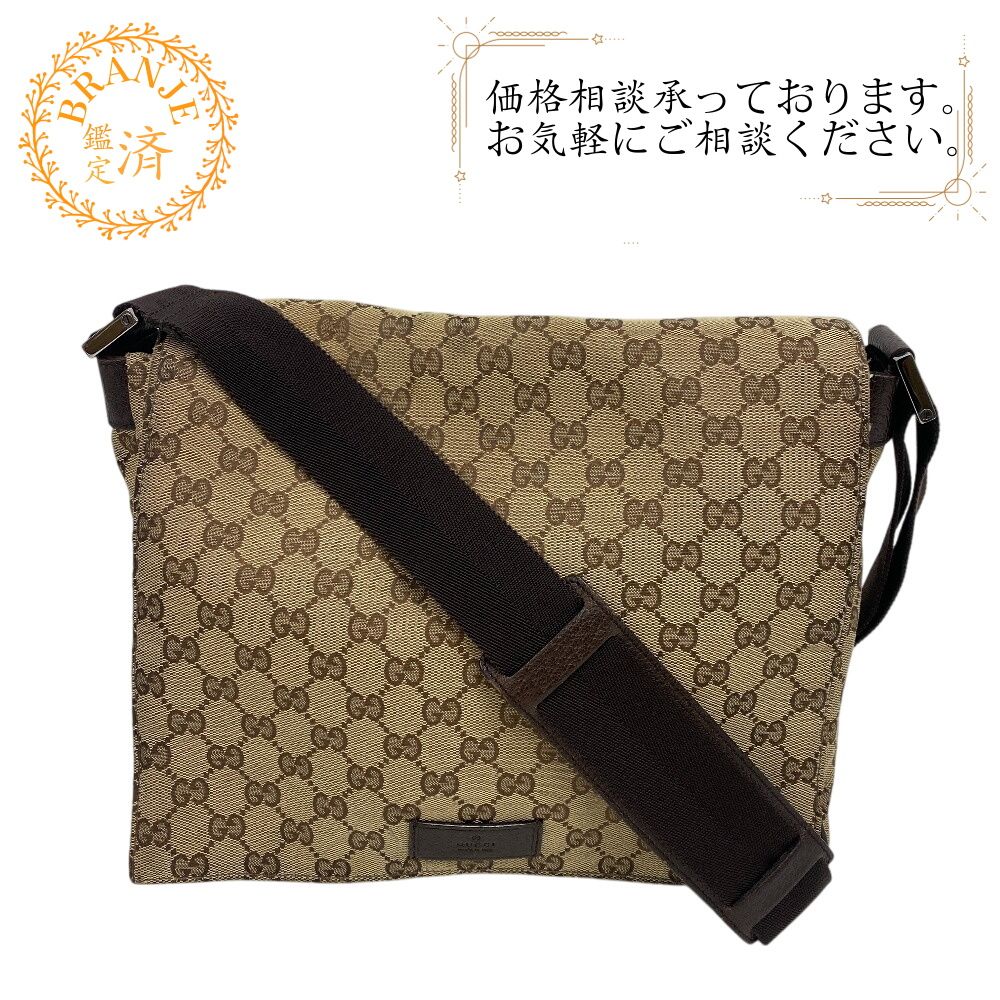 グッチ GUCCI ショルダーバッグ GGキャンバス 146236 ベージュ