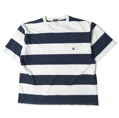 KITH NYC キスニューヨークシティ 26SS Stripe Alex II Boxy Tee ワイドボーダーTシャツ 26071060002520 M Sandrift 半袖 トップス g28015