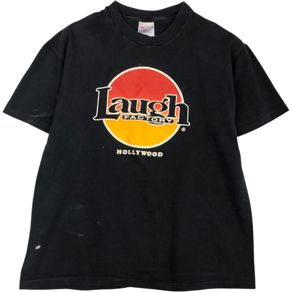 古着 90年代~ ヘインズ Hanes BEEFY-T Laugh Factory ラフ ファクトリー アドバタイジングTシャツ メンズL相当 ヴィンテージ/eaa636042