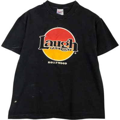 古着 90年代~ ヘインズ Hanes BEEFY-T Laugh Factory ラフ ファクトリー アドバタイジングTシャツ メンズL相当 ヴィンテージ/eaa636042