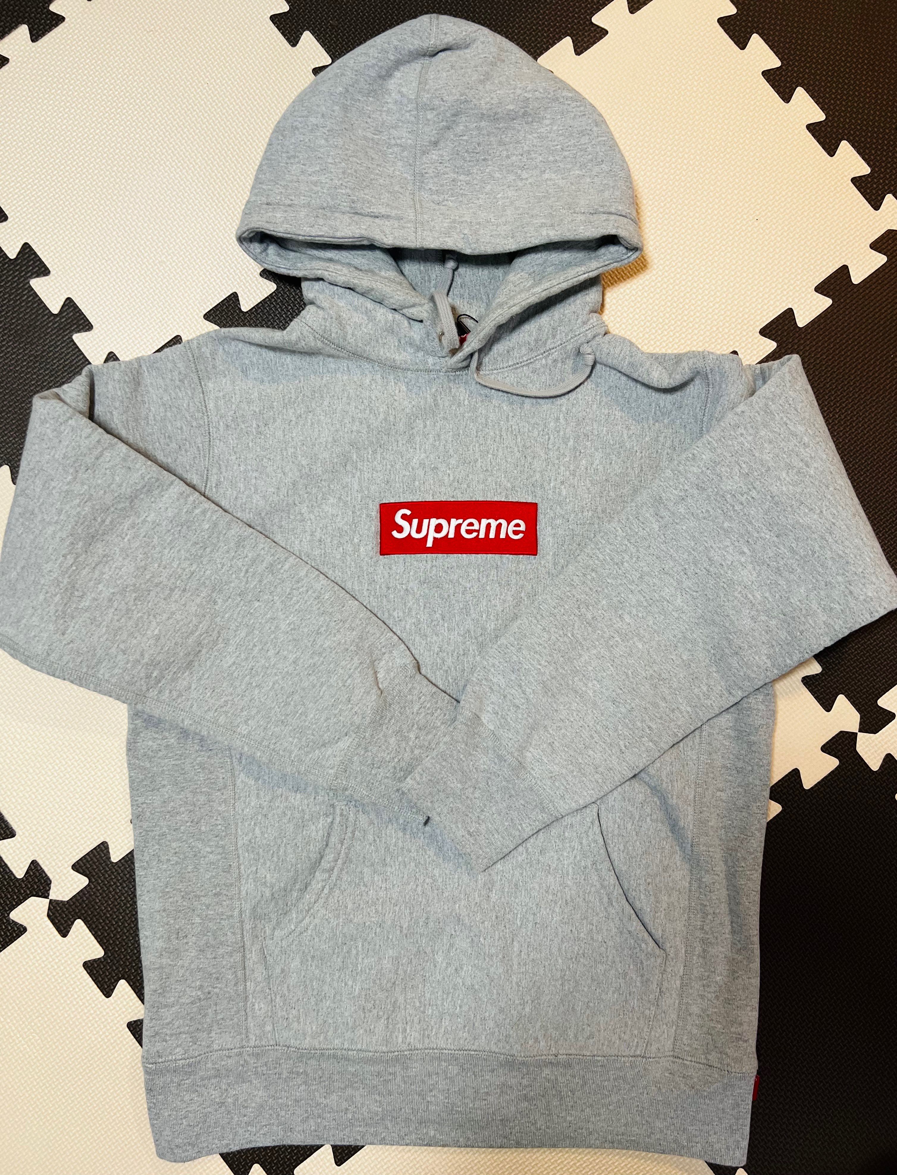 Supreme Box Logo Hooded Sweatshirt "Heather Grey" (13FW)