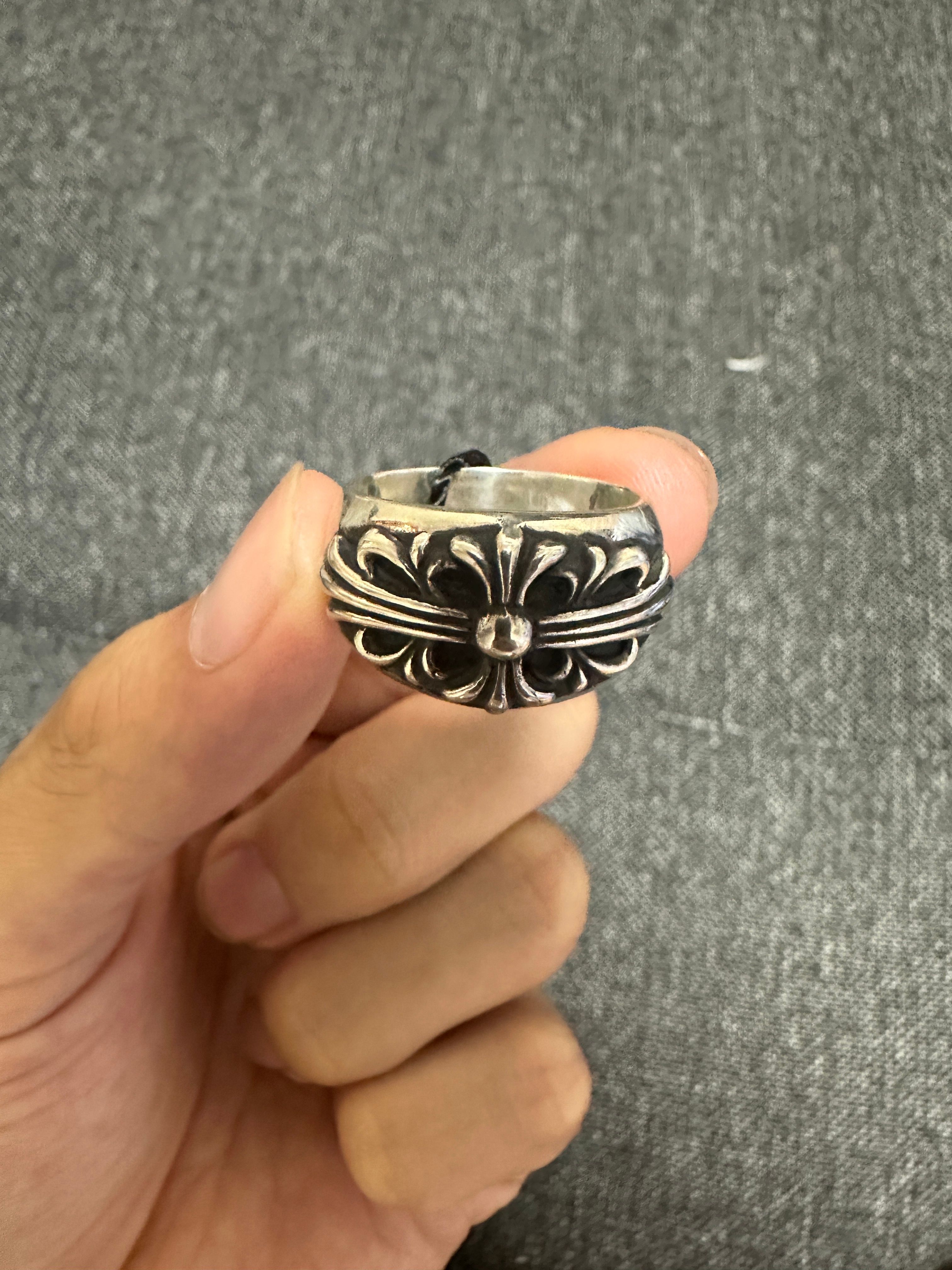 Chrome Hearts Floral Cross Ring "Silver"