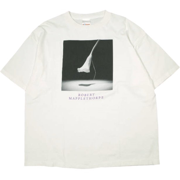 新品 SAINT MICHAEL x ROBERT MAPPLETHORPE セントマイケル ロバートメイプルソープ 25SS MT_SS TEE / CALLA LILY Tシャツ SM-HR8-0000-C17 XL WHITE SAINT Mxxxxxx