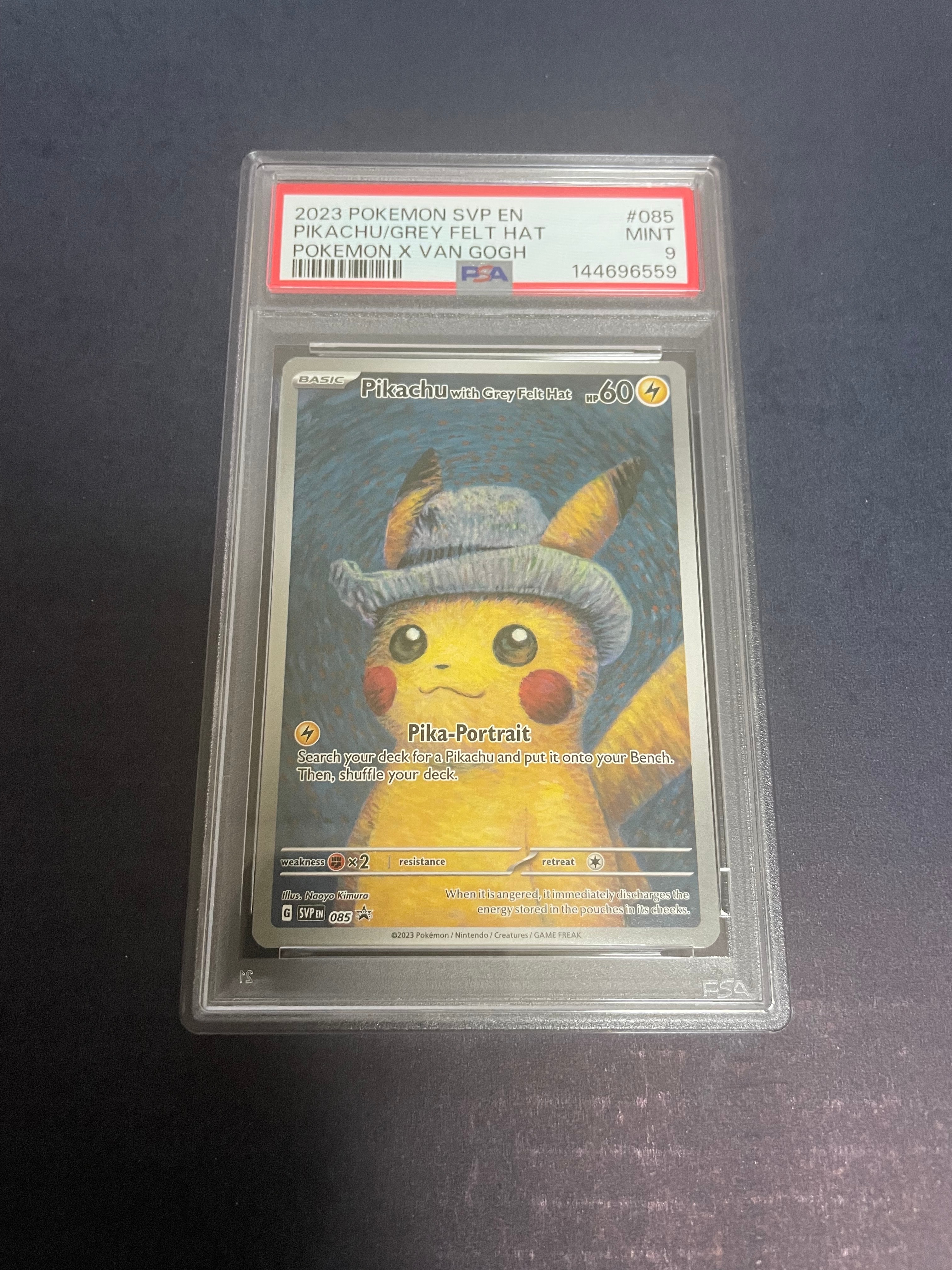 PSA9】ピカチュウ : プロモ [SVP EN 085](「ゴッホ展」 プロモーション