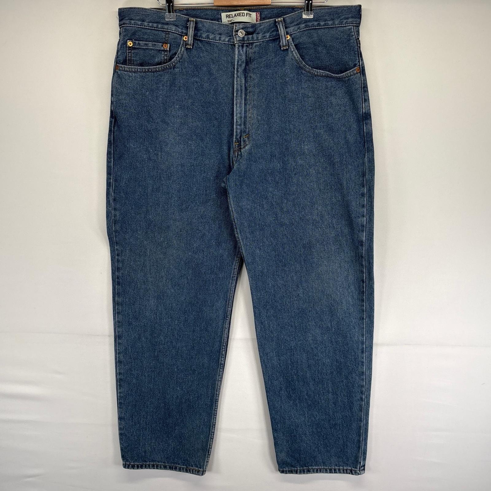 古着 リーバイス Levi's デニム パンツ 550 テーパード 大きいサイズ ジーンズ ジーパン ジッパーフライ w40 L30  ブルー系 メンズ