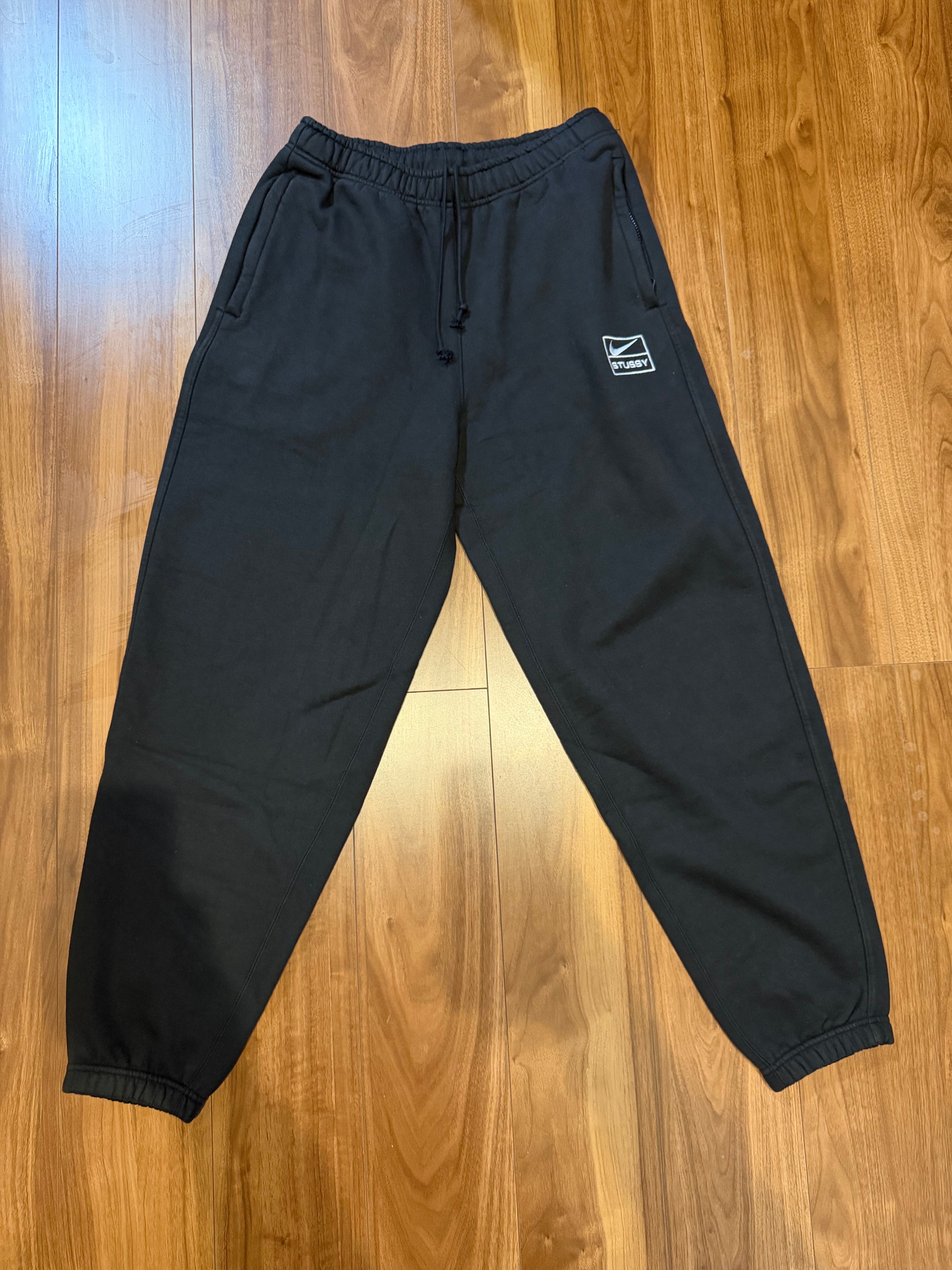 Stussy x Nike Stone Washed Fleece Pant "Black" (US Size) FN5235-010