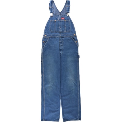古着 ディッキーズ Dickies デニムオーバーオール USA製 メンズw34相当/eaa671638