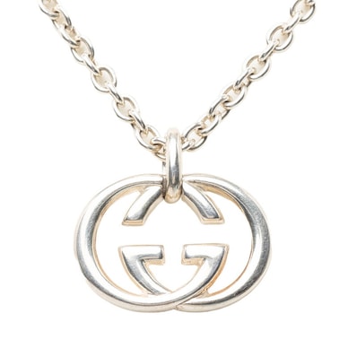 グッチ インターロッキングG チェーン ペンダント ネックレス SV925 シルバー レディース GUCCI 【中古】