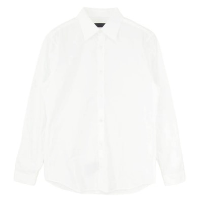 Burberry Prorsum バーバリープローサム コットン レギュラーカラー 長袖 ロングスリーブ ドレス シャツ ホワイト系 38【中古】