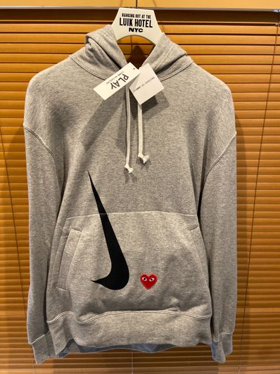 Nike x CDG Play Hoodie "Grey"