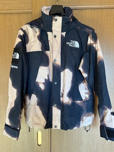 Supreme x The North Face Bleached Denim Print Mountain Jacket "Black"