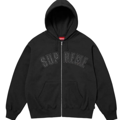 Supreme x B.B. Simon Zip Up Hooded Sweatshirt "Black"