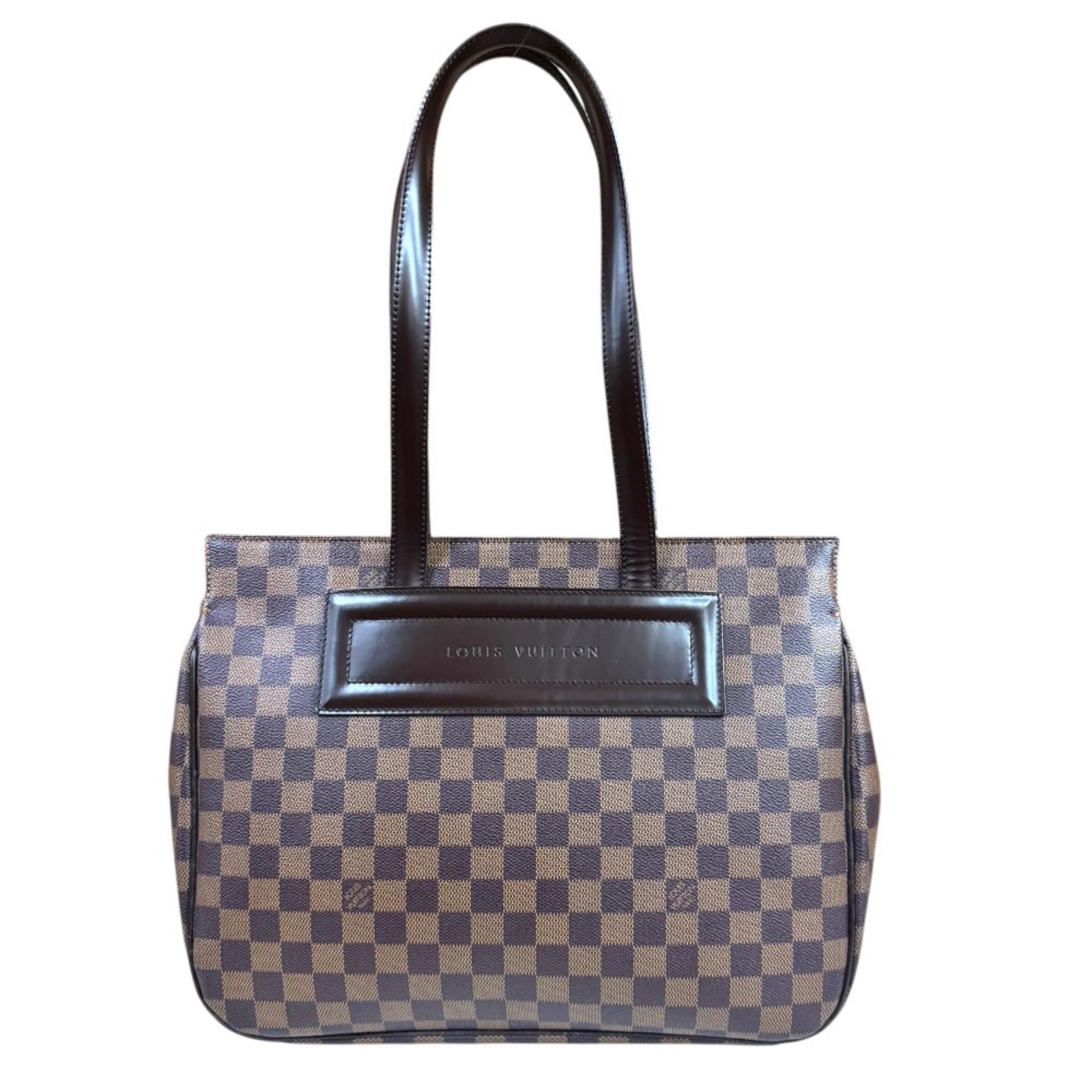 ルイヴィトン パリオリPM ダミエ トートバッグ ダミエキャンバス N51123 ブラウン レディース LOUIS VUITTON  中古