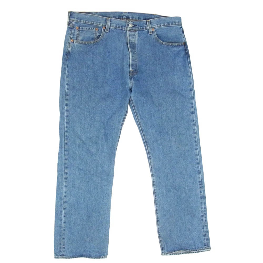 Levi's リーバイス 501 レギュラー ボタンフライ メキシコ製 デニム パンツ インディゴブルー系 38【中古】
