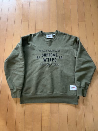 Supreme / WTAPS Crewneck "Light Olive"
