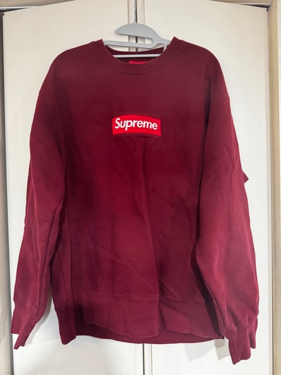 Supreme Box Logo Crewneck "Cardinal" (22FW)