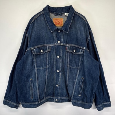 古着 リーバイス Levi's デニム ジャケット Gジャン デニムジャケット 大きいサイズ 5XL ブルー系 メンズ