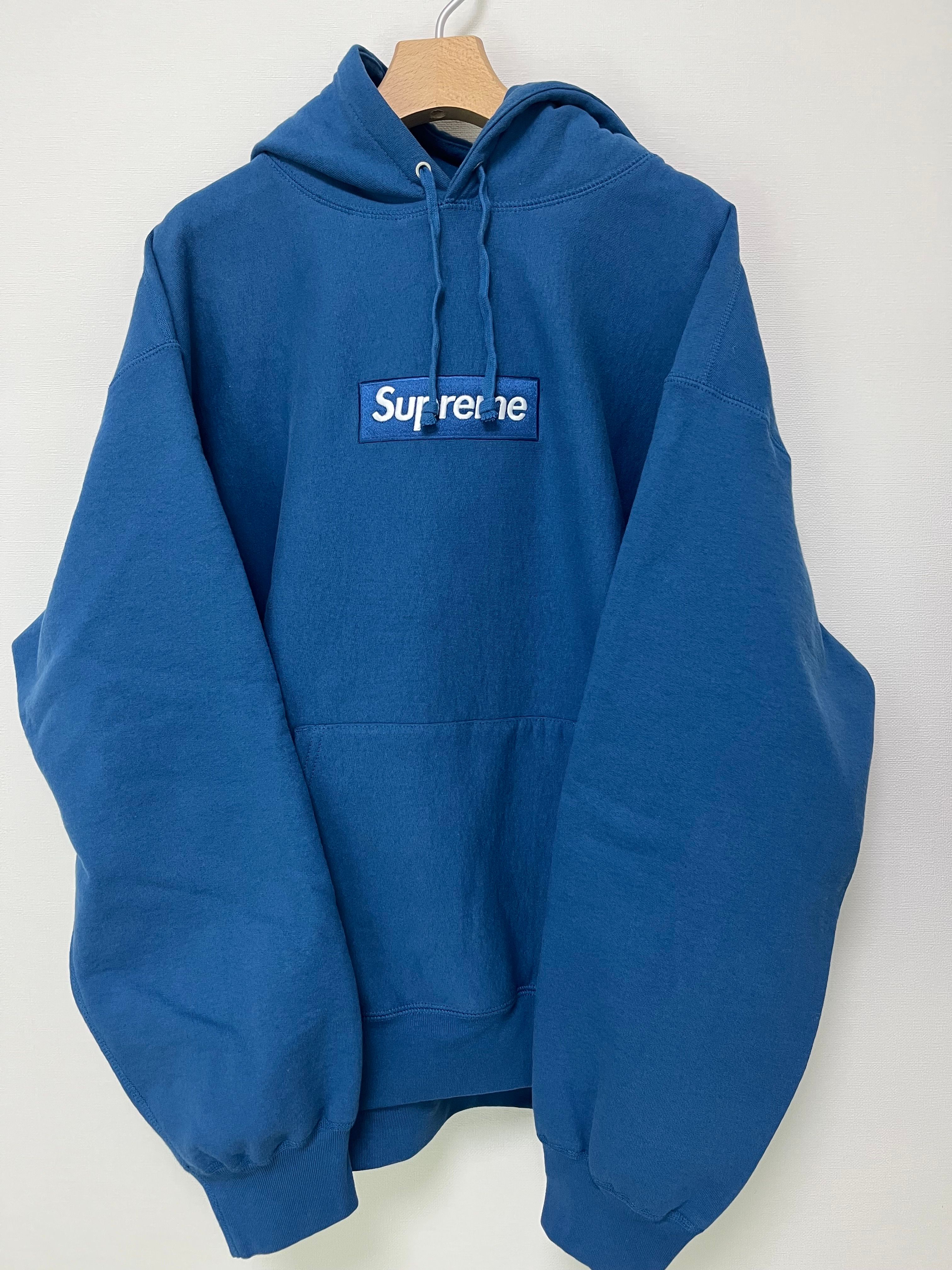 Supreme Box Logo Hooded Sweatshirt "Blue" (23FW)