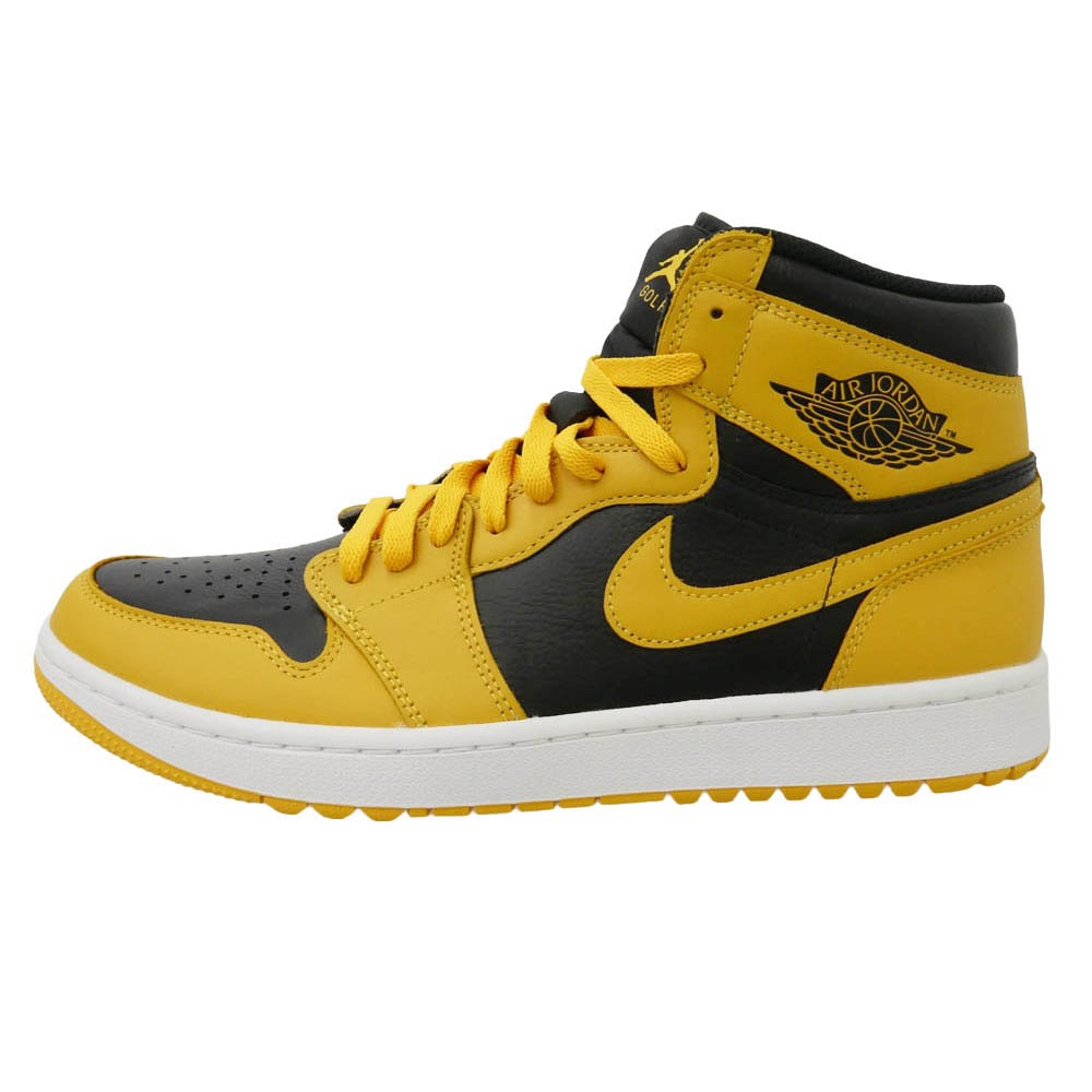 NIKE ナイキ DQ0660-700 Air Jordan 1 High Golf Pollen  エアジョーダン1 ハイ ゴルフ パラン ハイカット スニーカー イエロー系 ブラック系 29cm【極上美品】【中古】