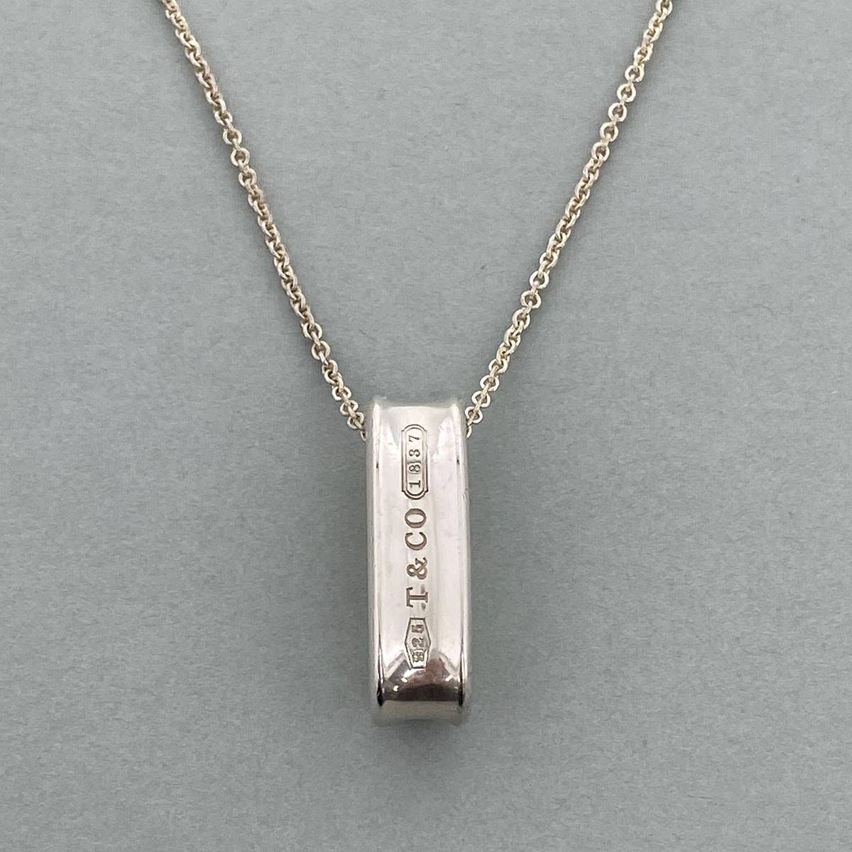TIFFANY&Co. ティファニー 1837ナロー オーバル ループネックレス ネックレス シルバー925 シルバー  レディース【中古】