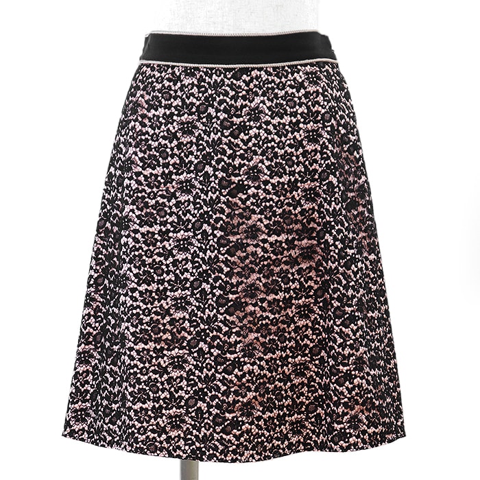 GUCCI グッチ レース スカート 花柄 黒 総レース 40 GUCCI グッチ