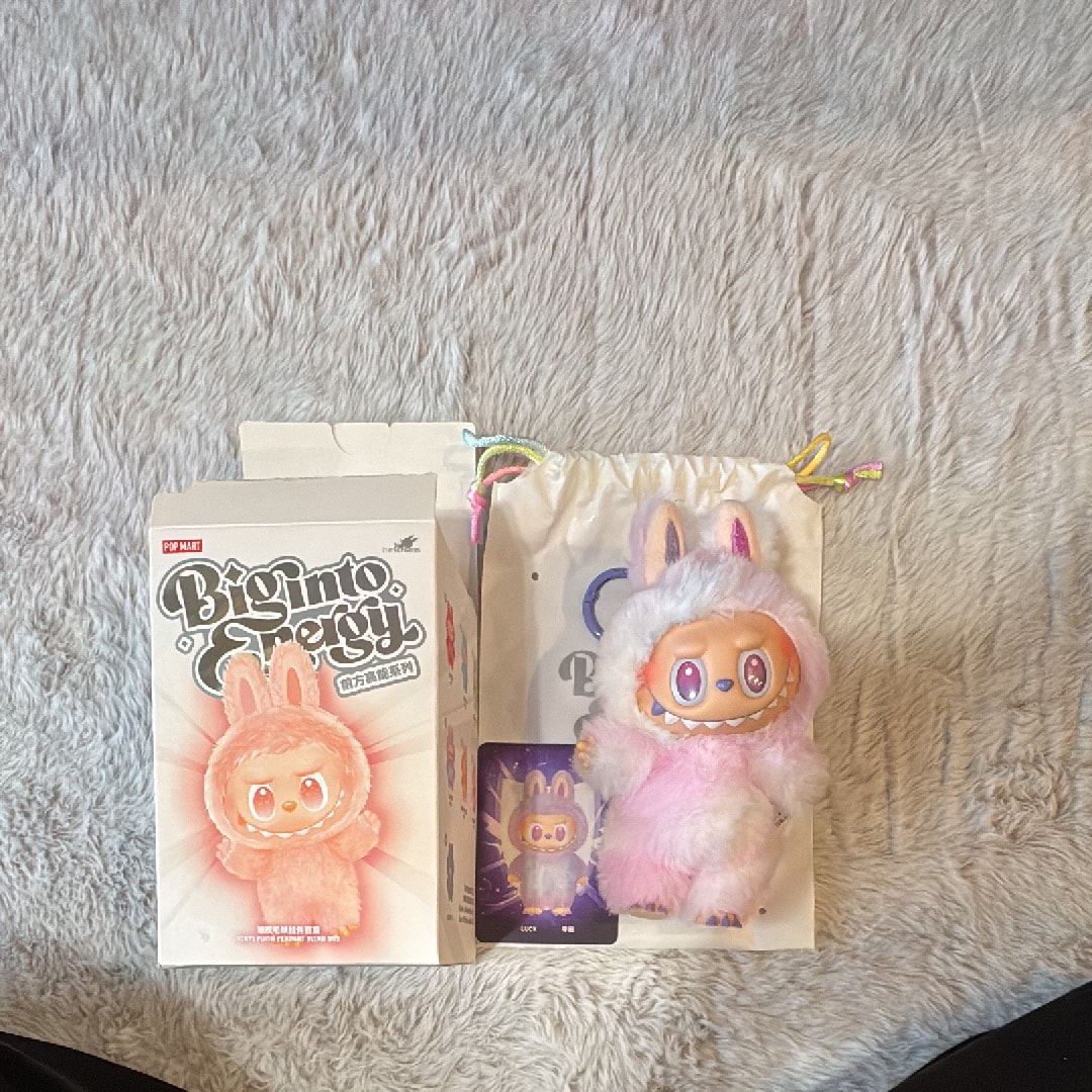 POP MART THE MONSTERS (LABUBU) Big into Energy Series Plush Pendant LUCK