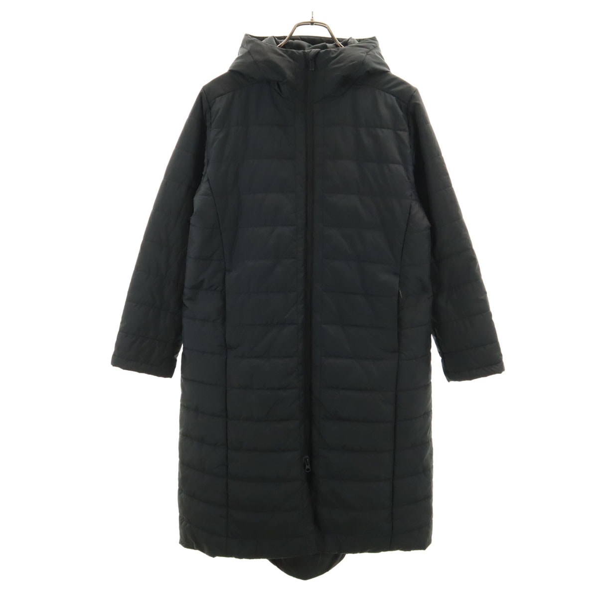 adidas アディダス フード付き ロング ベンチコート M ブラック 中綿