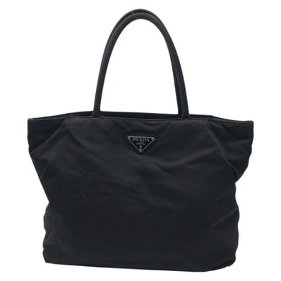 美品 PRADA プラダ テスート 三角ロゴ ブラック 黒 ナイロン トートバッグ ハンドバッグ 500616 【中古】