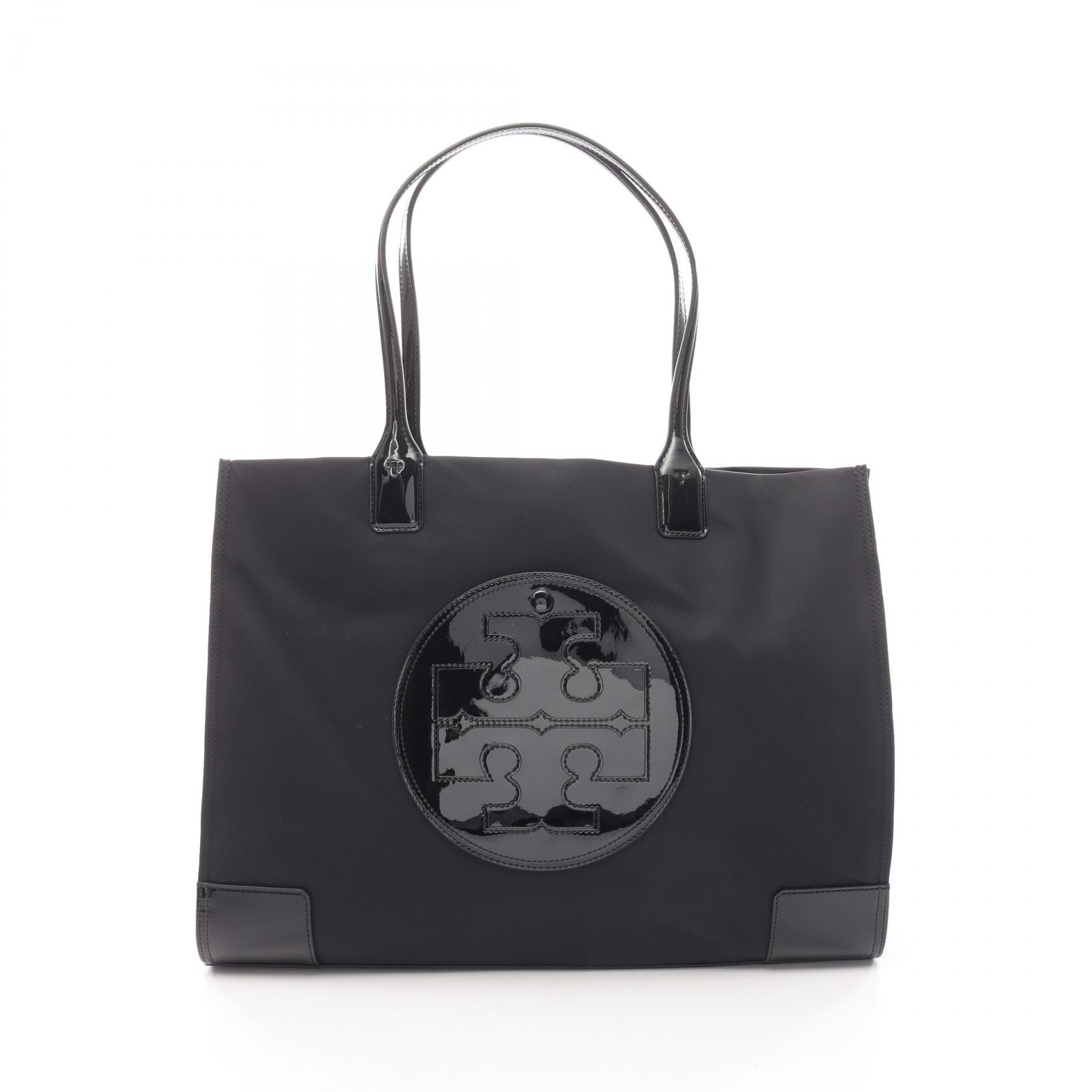 トリーバーチ Tory Burch ELLA PATENT TOTE エラ パテント トートバッグ バッグ ナイロン パテントレザー レディース ブラック系 90479001 【新品】