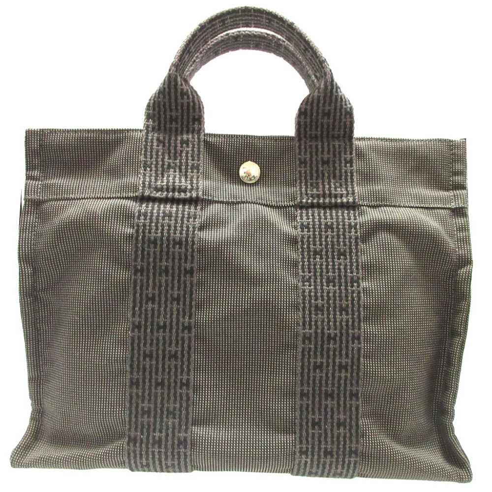 エルメス  エールラインPM   キャンバス  グレー   トート