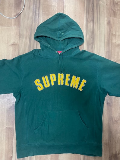 Supreme Pearl Logo Hooded Sweatshirt "Dark Green"