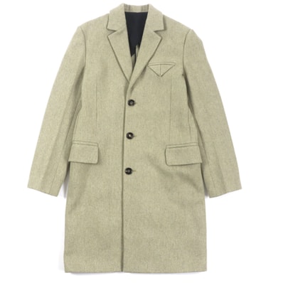 極美品 ボッテガヴェネタ
チェスターコート グリーン系 メンズ 46 647389