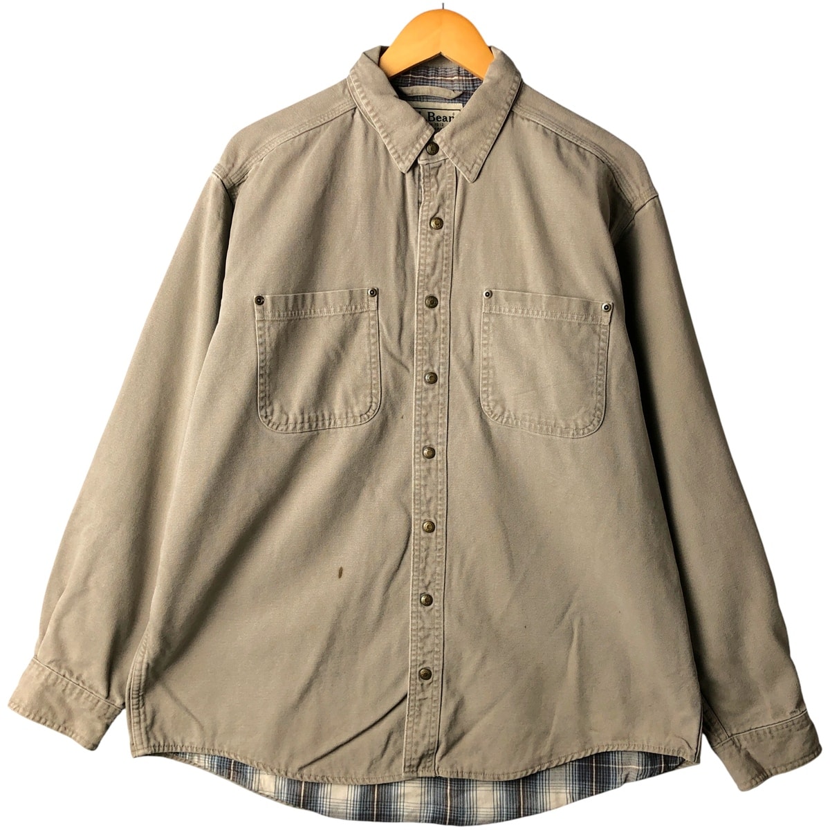 古着 90~00年代 エルエルビーン L.L.Bean 長袖 ダックワークシャツ カナダ製 メンズL相当 ヴィンテージ/eaa603800