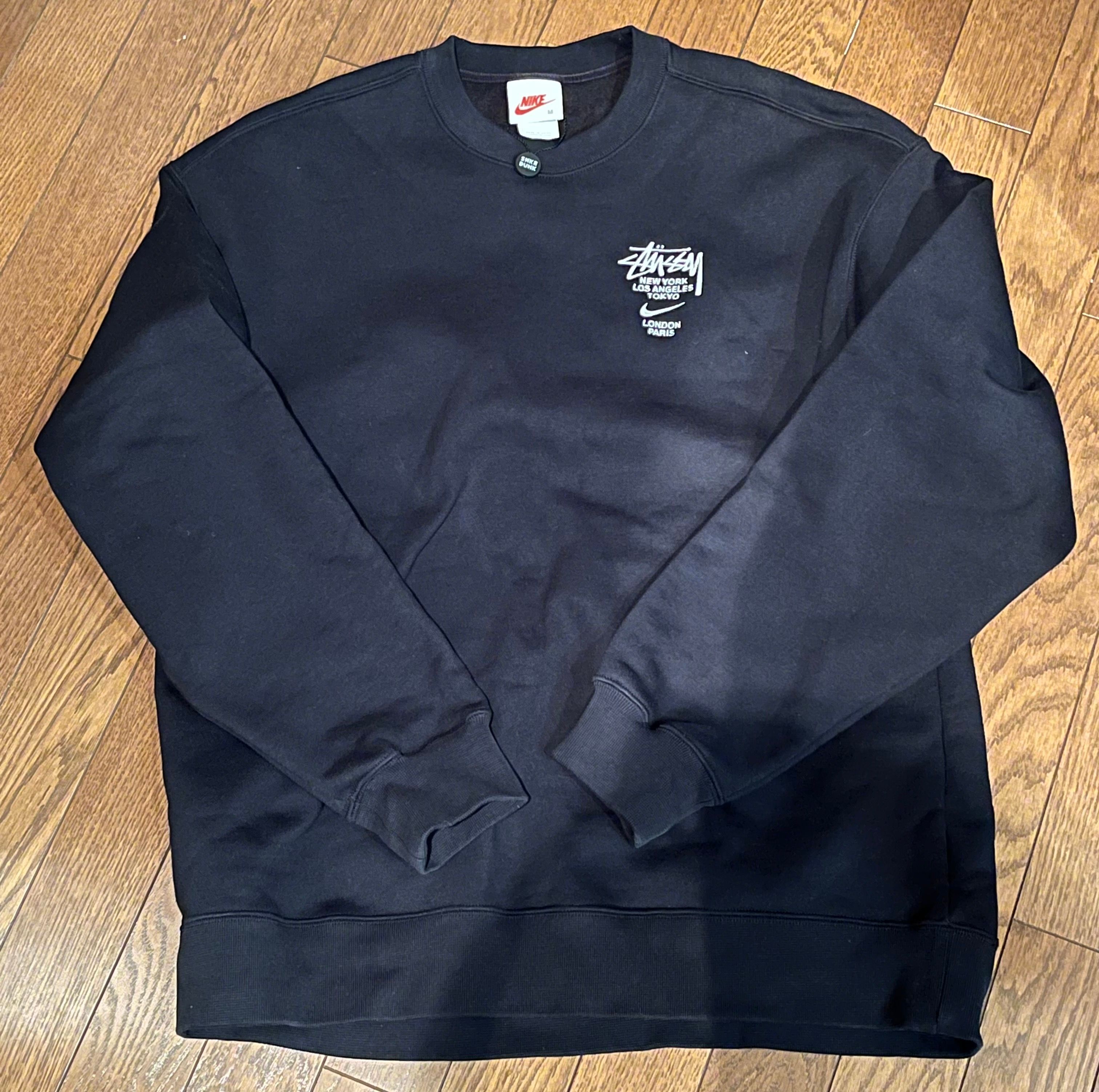 Nike x Stussy International Crewneck Sweatshirt (US Size) "Black" DC4198-010