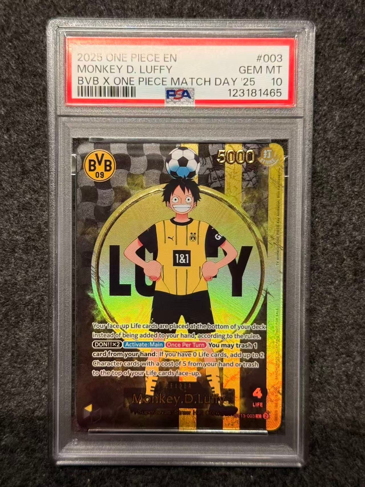 モンキー・D・ルフィ L [ST13-003]【英語版】(プロモーションカード「ボルシアドルトムント × ONE PIECE マッチデー 2025」)