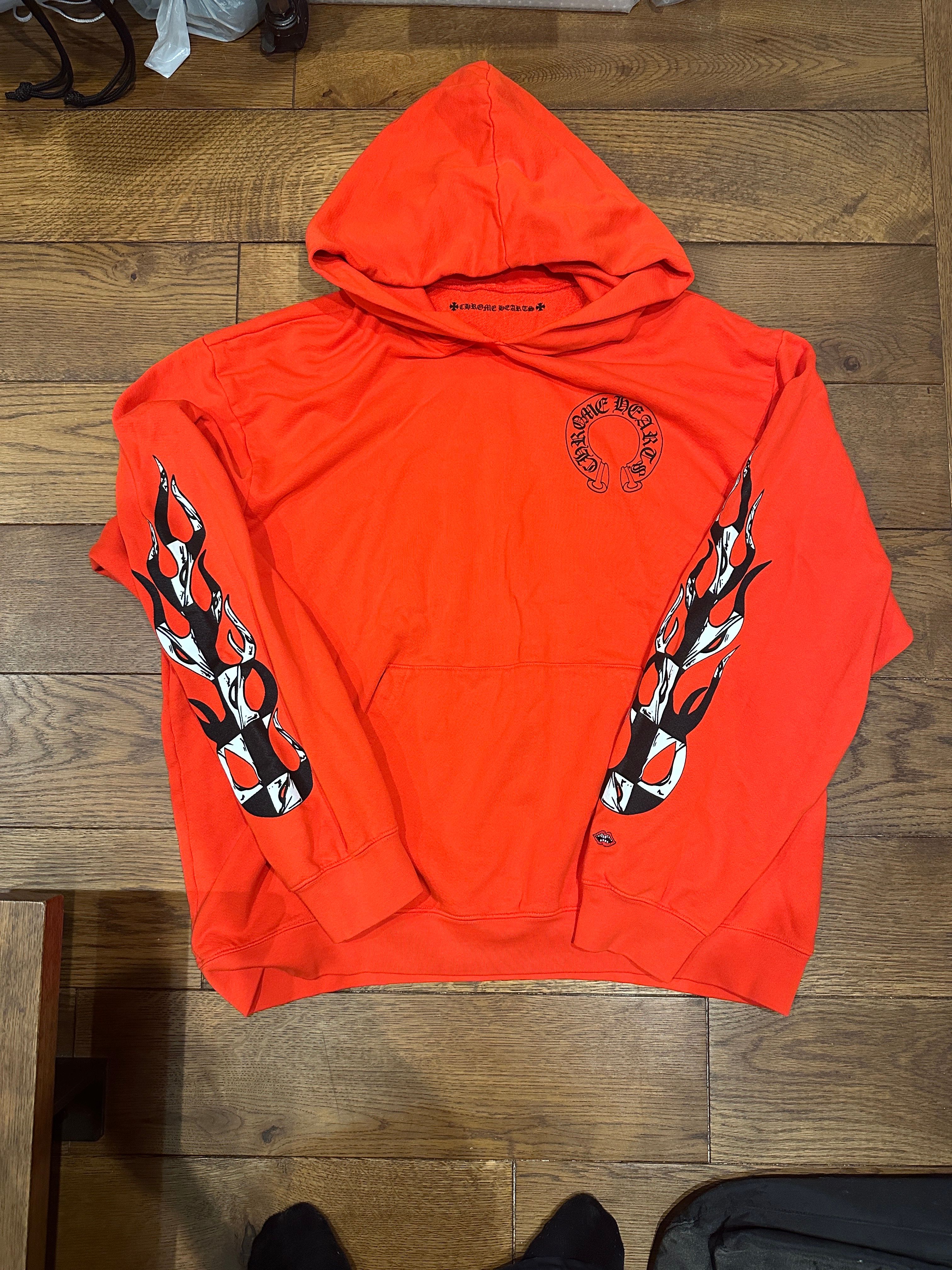 Chrome Hearts PPO HD PLVR Matty Boy Back Print Pullover Hoodie "Ketchup"