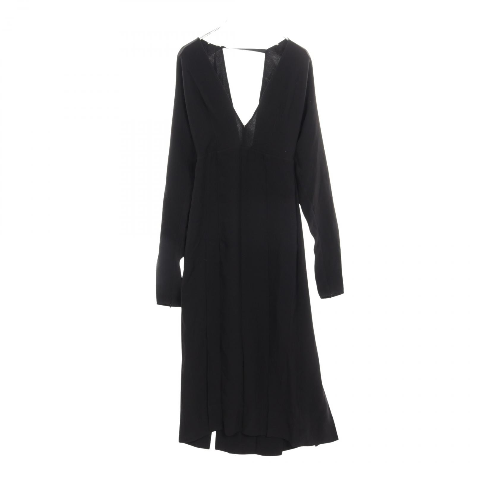 バーバリー BURBERRY Emelia Pleated ワンピース 衣料品 トップス シルク レディース ブラック系 【中古】