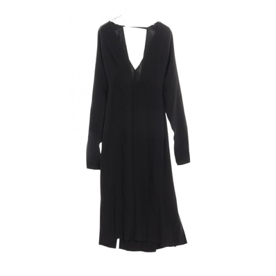 バーバリー BURBERRY Emelia Pleated ワンピース 衣料品 トップス シルク レディース ブラック系 【中古】