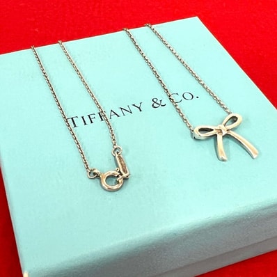 TIFFANY&Co. ティファニー ボウ ネックレス シルバー925 ネックレス シルバー
167-3