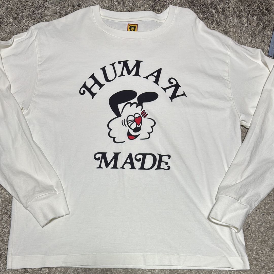 HUMAN MADE GDC Valentine's Day L/S T-Shirt "White" / VERDY