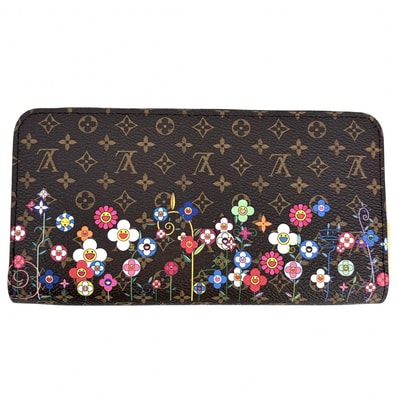 LOUIS VUITTON ルイヴィトン 長財布 モノグラム LVxTMジッピーウォレット ロングウォレット 村上隆 ラウンドファスナー 日本限定 M14162 ブラウン 茶 マルチカラー ゴールド金具 レディース 美品【中古品】