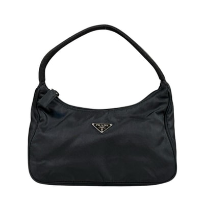 プラダ ホーボーミニバッグ ハンドバッグ ナイロン MV519 ブラック レディース PRADA 中古