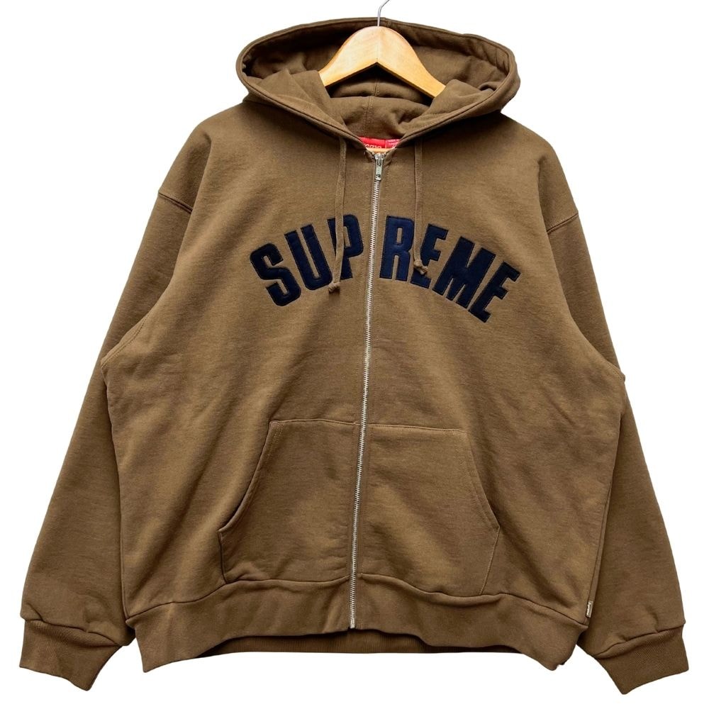 SUPREME シュプリーム 25AW Arc Thermal Lined Zip Up Hooded Sweatshirt アーチロゴ サーマル ジップ スウェット パーカー 52893