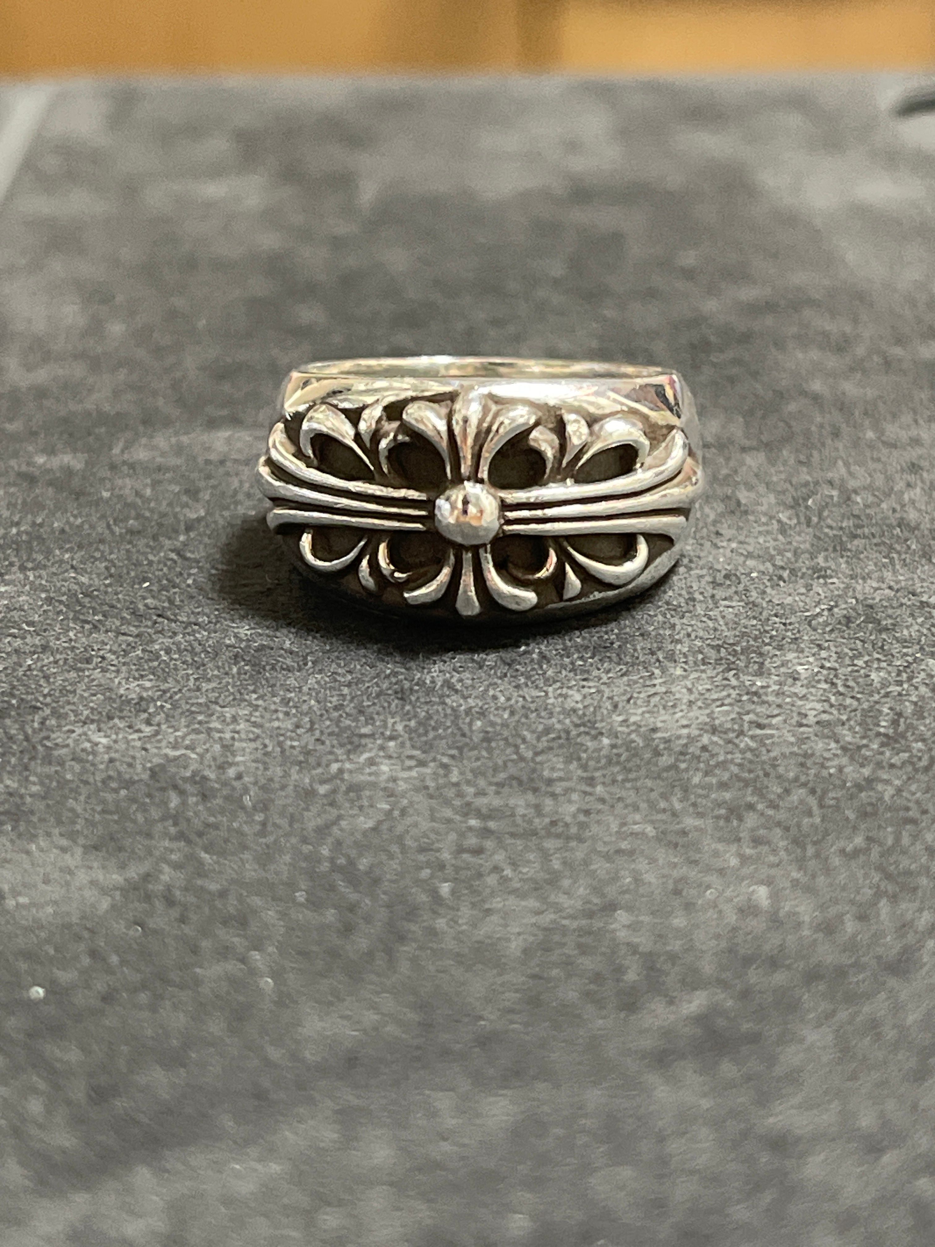 Chrome Hearts Floral Cross Ring "Silver"