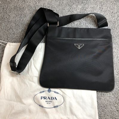 PRADA Vela Nylon Shoulder Bag "Black"